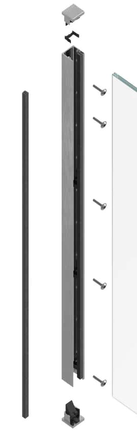 Coupe technique du modèle GF-45 — Kit en tableau, montage latéral