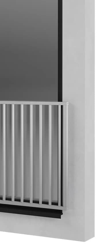 Coupe technique du modèle GF-60 — Balcon français aluminium